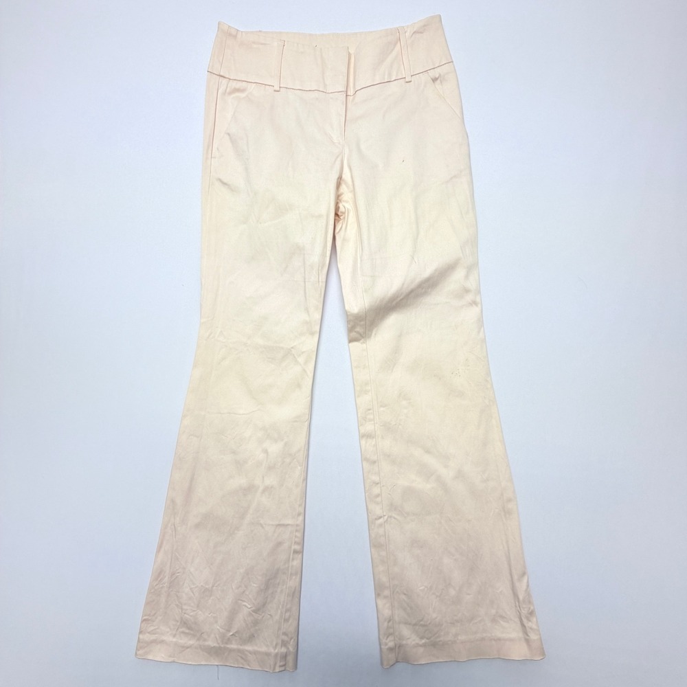 New York & Company Peach Pink Bootcut Dress Pants Size 2 Average Stretch Career